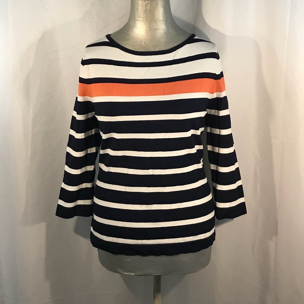 💄NICE JONES NEW YORK STRIPED TUNIC TOP😘